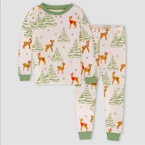 NWT organic Burt’s bees kids Christmas pajamas